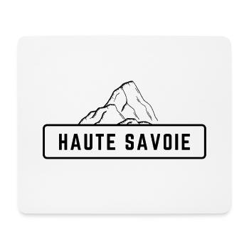 Haute Savoie Schwarzer Berg - Mousepad (Querformat) - Weiß - Vorne
