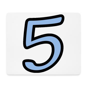 5. 5 JAHRE. 5-JÄHRIGES JUBILÄUM. 5-JÄHRIGES JUBILÄUM. 5. - Mousepad (Querformat) - Weiß - Vorne