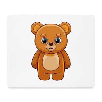 Bär Niedliche Maskottchen Zeichentrickfigur Kawaii - Mousepad (Querformat) - Weiß - Vorne
