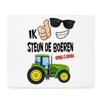 Bauern protestieren mit genug ist genug für die Bauern - Mousepad (Querformat) - Weiß - Vorne