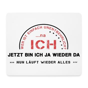 unentbehrlich Ego ich - Mousepad (Querformat) - Weiß - Vorne