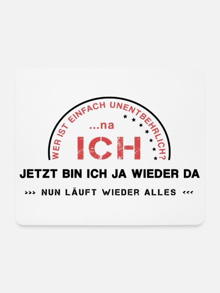 unentbehrlich Ego ich - Mousepad (Querformat) - Weiß