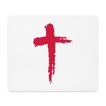 Christentum Religion Kreuz - Mousepad (Querformat) - Weiß - Vorne