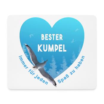 bester Kumpel - Mousepad (Querformat) - Weiß - Vorne