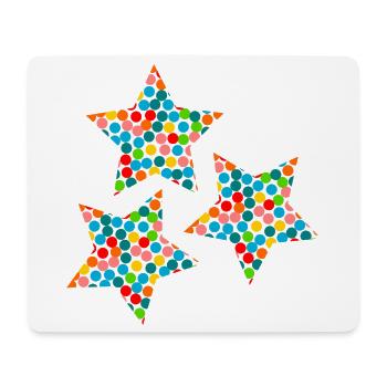 STERN. STERNE. STERN. STERNE. FEST. JAHRESTAG - Mousepad (Querformat) - Weiß - Vorne