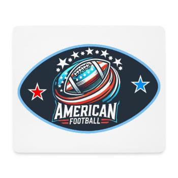 Logo du football américain - Tapis de souris (format paysage) - blanc - Devant