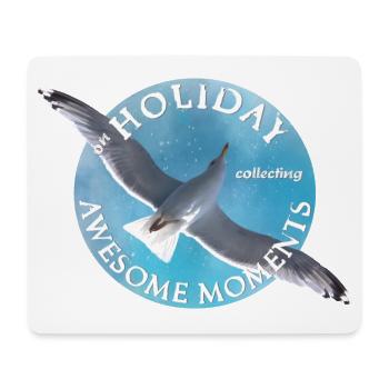 Urlaub reisen Freizeit - Mousepad (Querformat) - Weiß - Vorne
