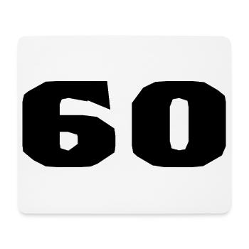 60. 60 JAHRE. 60-JÄHRIGES JUBILÄUM. 60. GEBURTSTAG. - Mousepad (Querformat) - Weiß - Vorne