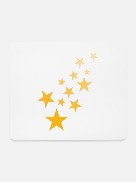 Stern Sternchen Muster Sternenhimmel - Mousepad (Querformat) - Weiß