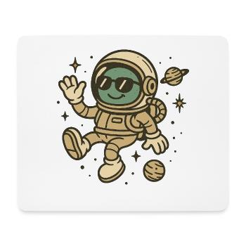 Willkommen im All - Mousepad (Querformat) - Weiß - Vorne