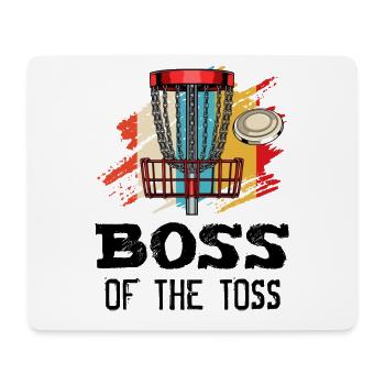 The Toss Discgolf Retro Frisbee Geschenk - Mousepad (Querformat) - Weiß - Vorne