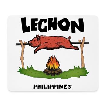 Lechon Philippines Cochon de lait Cebu Manille Cadeau - Tapis de souris (format paysage) - blanc - Devant