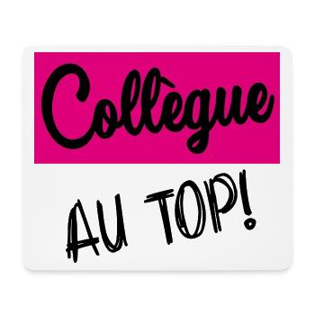 COLLEGUE - Tapis de souris (format paysage) - blanc - Devant