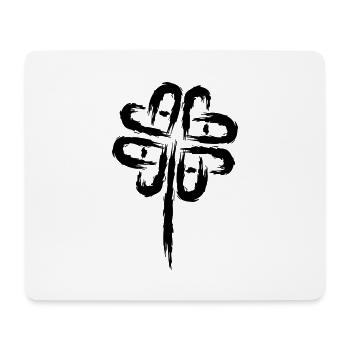Kleeblatt Symbol Keltische Symbole - Mousepad (Querformat) - Weiß - Vorne