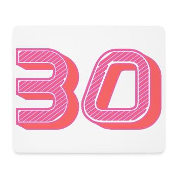 30. 30 YEARS. 30th ANNIVERSARY. 30 YEARS ANNIVERSARY. - Mouse Pad (horizontal) - white - Front