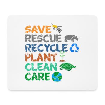 Umweltschützer Grüne Umweltschutz Spruch Öko - Mousepad (Querformat) - Weiß - Vorne
