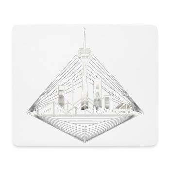 Düsseldorf - Mousepad (Querformat) - Weiß - Vorne