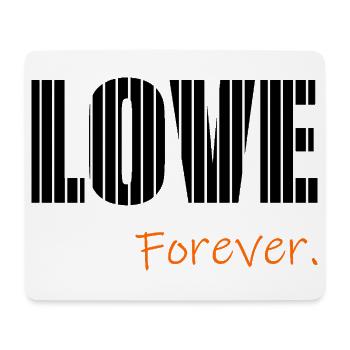 ICH LIEBE DICH. ICH LIEBE DICH. LIEBE. LIEBE. HERZ. - Mousepad (Querformat) - Weiß - Vorne