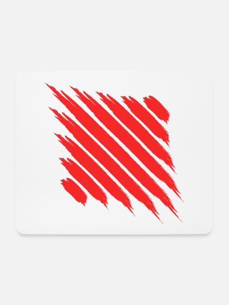 Abstrakt modern Kunst - Mousepad (Querformat) - Weiß