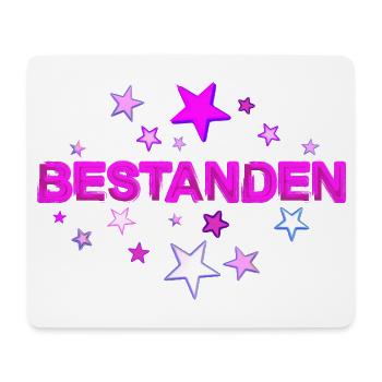 Bestanden Abschluss Prüfung Abi bestanden rosa - Mousepad (Querformat) - Weiß - Vorne