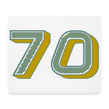 70. 70 YEARS. 70th ANNIVERSARY. 70 YEARS ANNIVERSARY. - Mouse Pad (horizontal) - white - Front