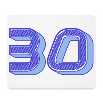30. 30 YEARS. 30th ANNIVERSARY. 30 YEARS ANNIVERSARY. - Mouse Pad (horizontal) - white - Front