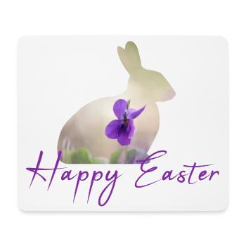 Happy Easter - Mousepad (Querformat) - Weiß - Vorne