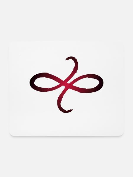 Keltische Symbole Freundschaft - Mousepad (Querformat) - Weiß