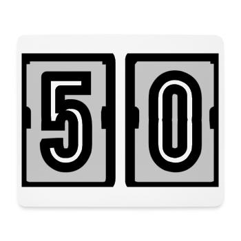 50. 50. GEBURTSTAG. GEBURTSTAG 50 JAHRE. 50 - Mousepad (Querformat) - Weiß - Vorne