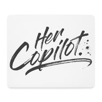 Her Copilot - Mouse Pad (horizontal) - white - Front