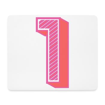 1. 1 JAHR. 1. JAHRESTAG. 1 JAHR GEBURTSTAG - Mousepad (Querformat) - Weiß - Vorne