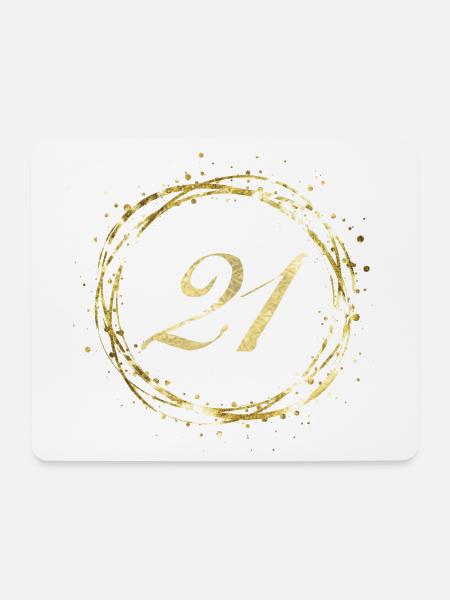 21 - Mousepad (Querformat) - Weiß
