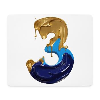 NR. 3 NUMMER 3 COOL 3. GEBURTSTAG - Mousepad (Querformat) - Weiß - Vorne