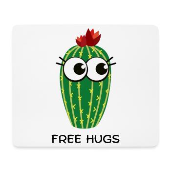 free hugs cactus - Mousepad (Querformat) - Weiß - Vorne