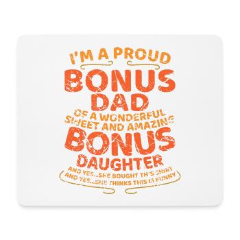 Stiefpapa Geschenkidee - Mousepad (Querformat) - Weiß - Vorne