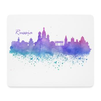 Russland - Mousepad (Querformat) - Weiß - Vorne