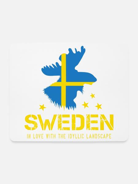 Schweden Sweden - Mousepad (Querformat) - Weiß