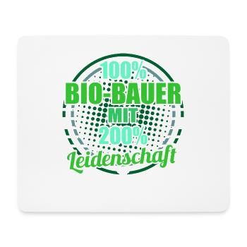 Bio-Bauer - Mousepad (Querformat) - Weiß - Vorne