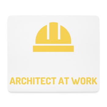 architekt at work - Mousepad (Querformat) - Weiß - Vorne