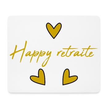 RETIREMENT. RETIREMENT. RETIRED. HAPPY RETIREMENT - Mouse Pad (horizontal) - white - Front