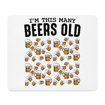 Bierkrüge Muster Kollektion Geburtstag 50 - Mousepad (Querformat) - Weiß - Vorne