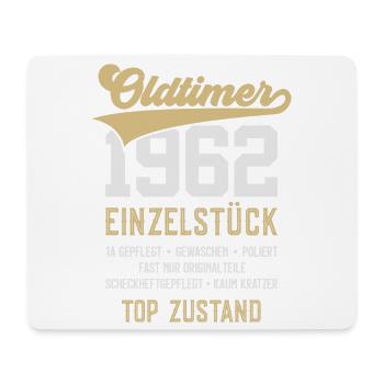 64. GEBURTSTAG OLDTIMER 1962 - Mousepad (Querformat) - Weiß - Vorne