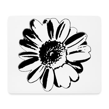 Flower Daisy - Mousepad (Querformat) - Weiß - Vorne
