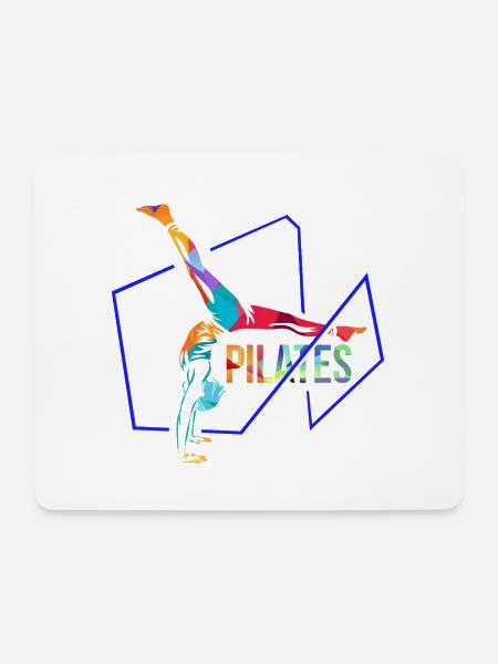 Sanfte Pilates Trainingseinheit - Mousepad (Querformat) - Weiß