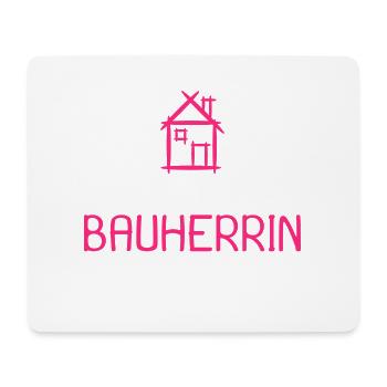 Bauherr Baumeister Hausbau Bauherrin Geschenk - Mousepad (Querformat) - Weiß - Vorne