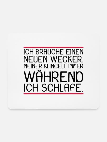Lustige Sprüche - Mousepad (Querformat) - Weiß