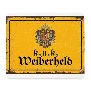 Vintage Österreich k.u.k. Weiberheld - Mousepad (Querformat) - Weiß - Vorne