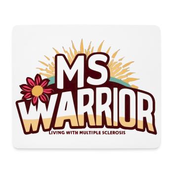 MS Warrior - Mousepad (Querformat) - Weiß - Vorne