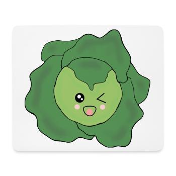 Salade Légumes Costume Carnaval Carnaval Partenaire Chemise - Tapis de souris (format paysage) - blanc - Devant