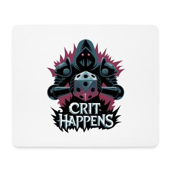 Crit Happens - Mouse Pad (horizontal) - white - Front